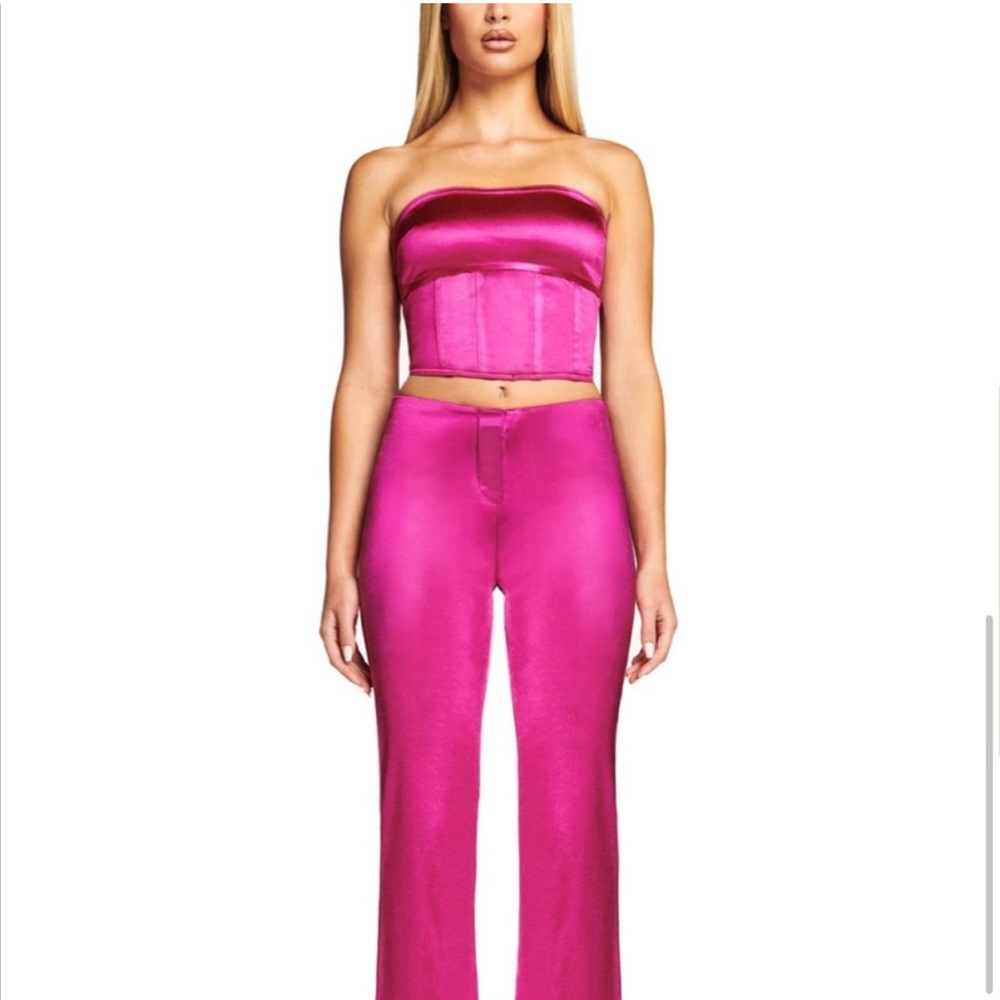 I.AM.GIA METALLIC PINK VIKKI PANT NWOT